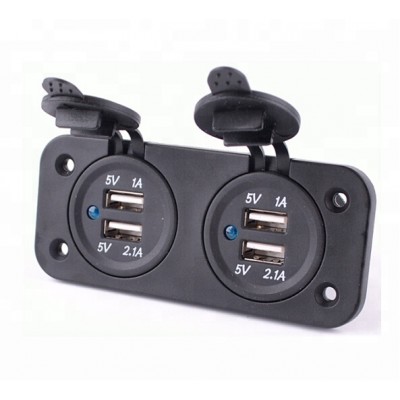 Marine Car LED Duel 2 USB Port Charger